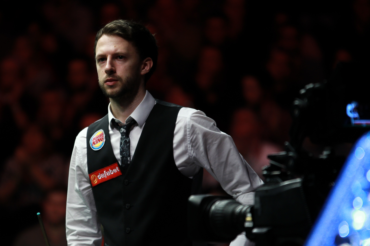 A nervous Judd Trump before playing the 'greatest match you will ever see'. Image courtesy of worldsnooker.com