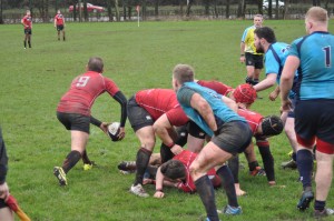 Jack Jones releases from the ruck. Photograph: Chris Bickley