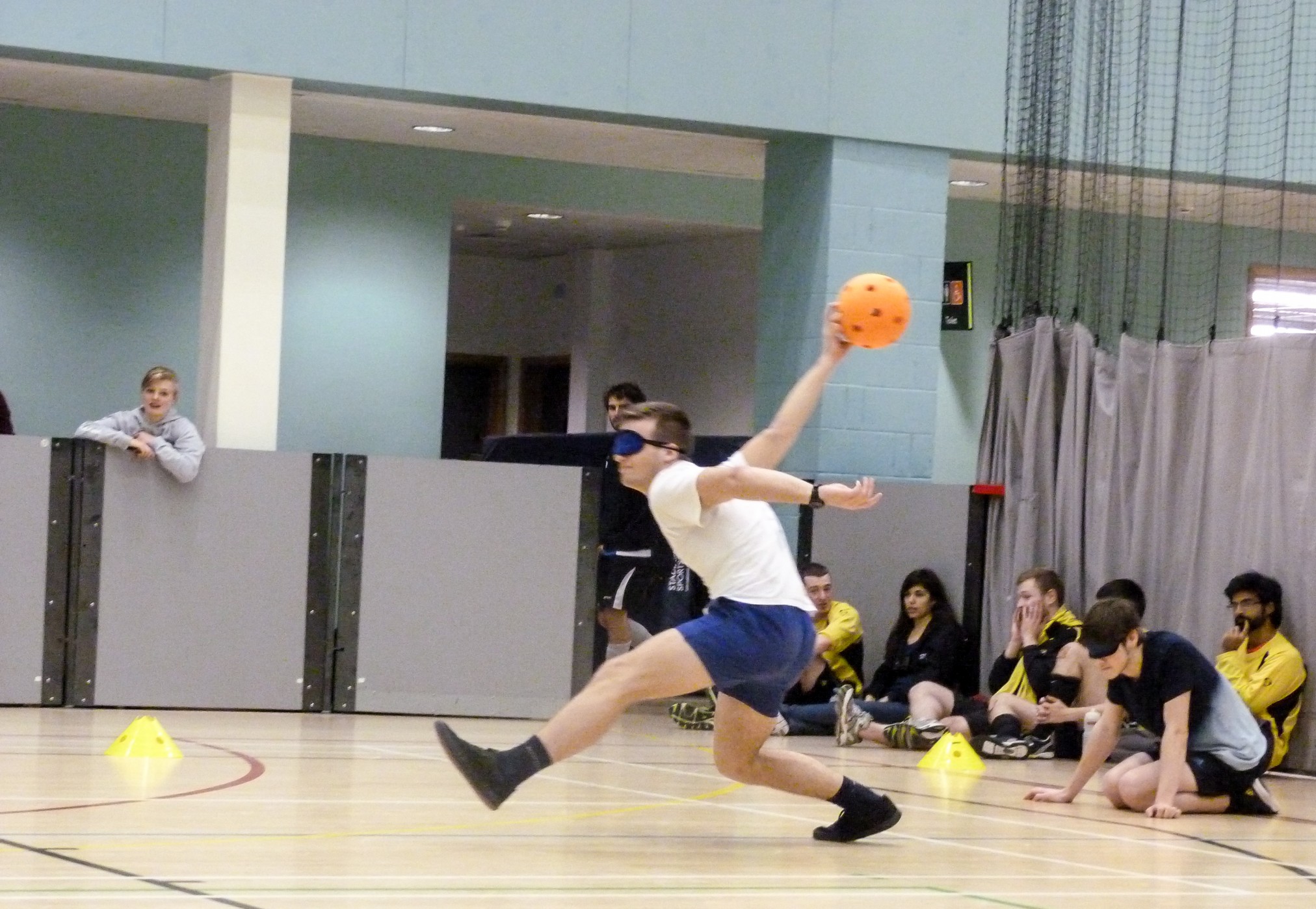 Bowling for the point. Photograph: Esther Jewitt