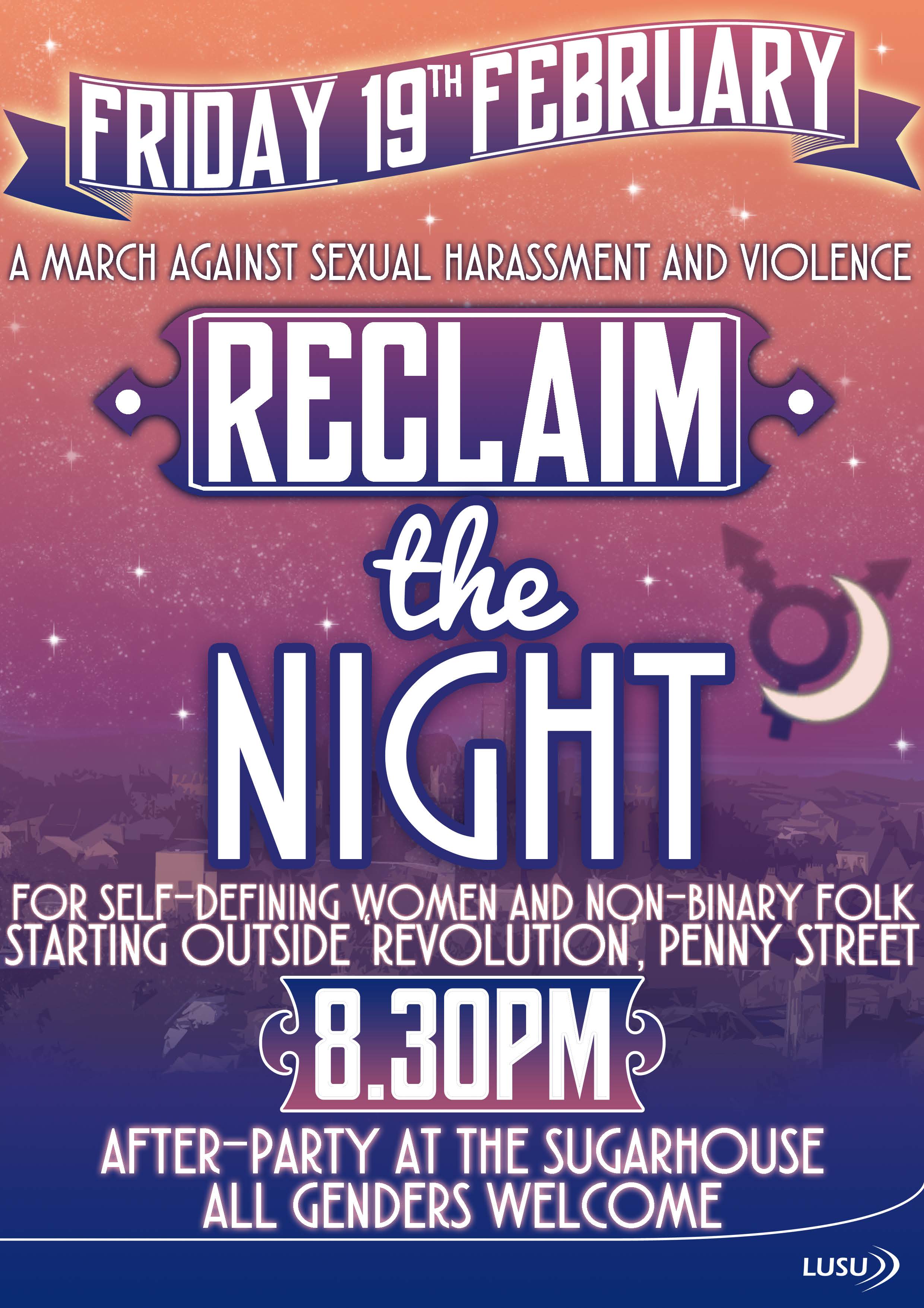 Image courtesy of Reclaim the Night
