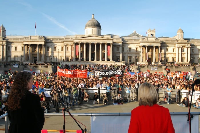 We're going on a march