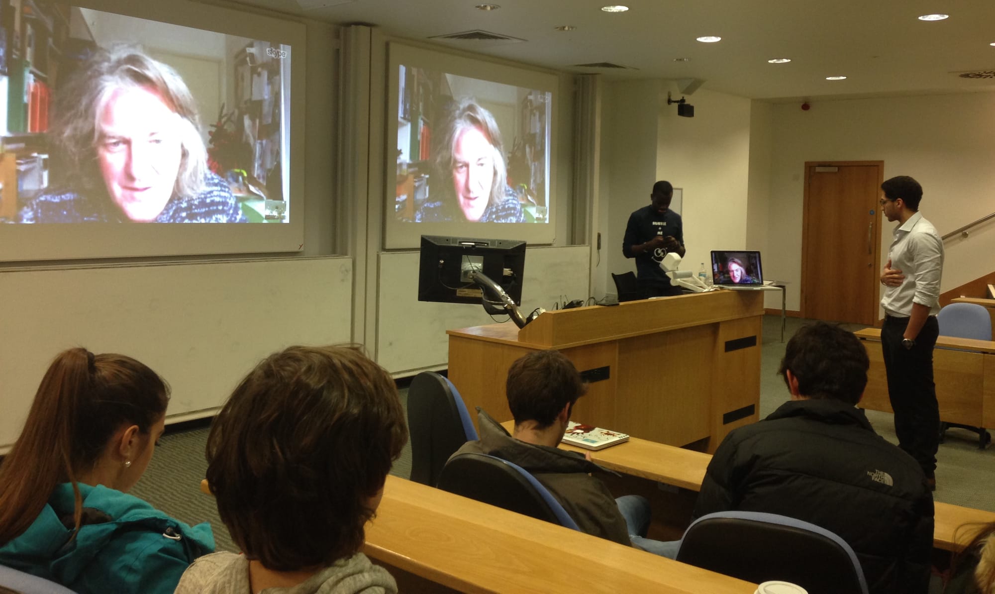 Students Skype James May
