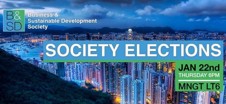 Opportunity: Business and Sustainable Development Society Exec Elections