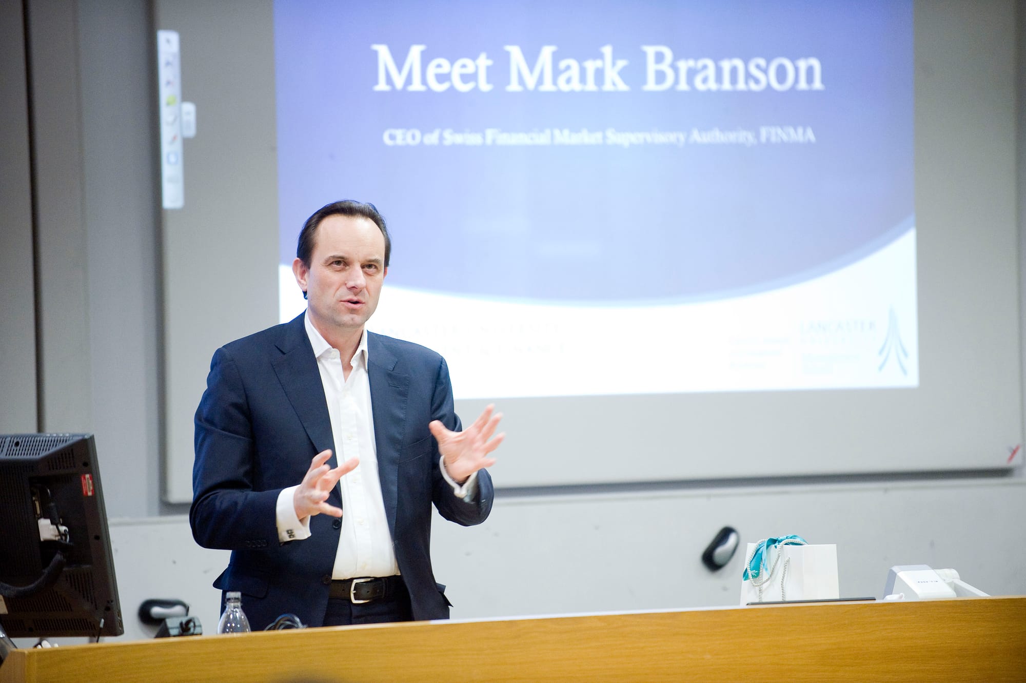CEO of FINMA gives presentation
