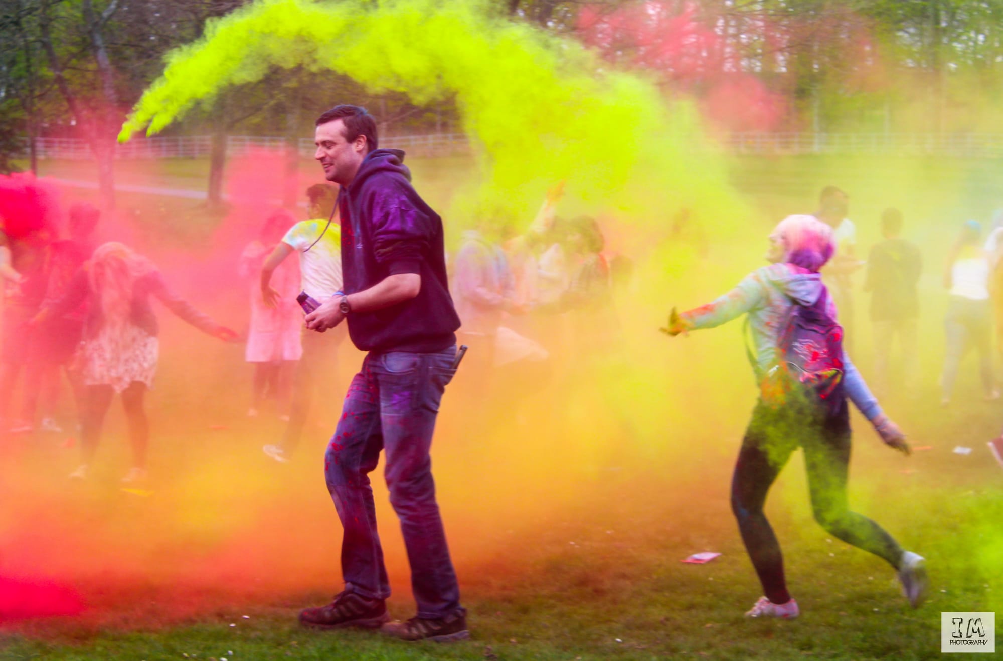 Colour explosion at Holi celebration