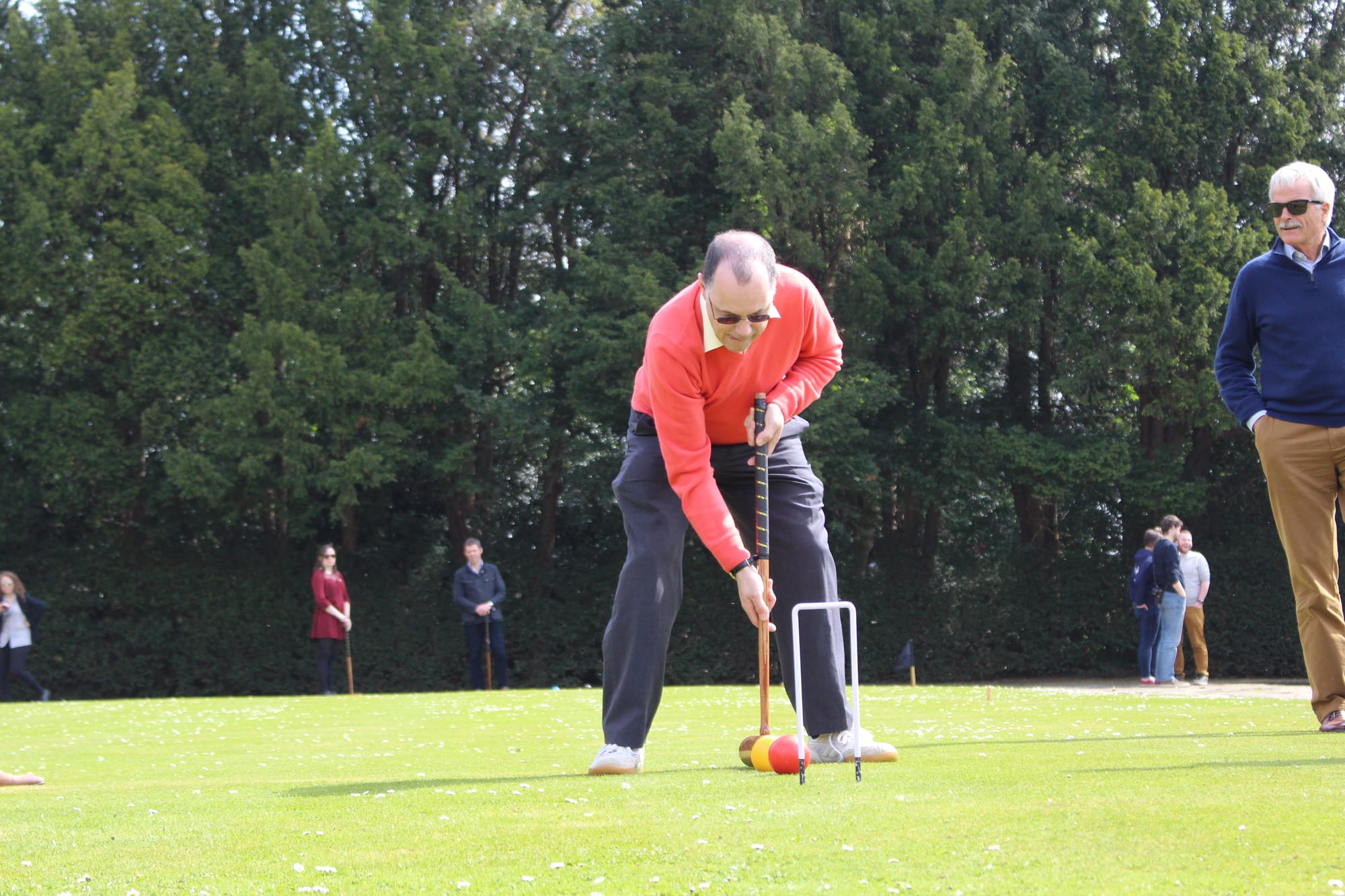"Salmon God" wins the croquet points for Lancaster