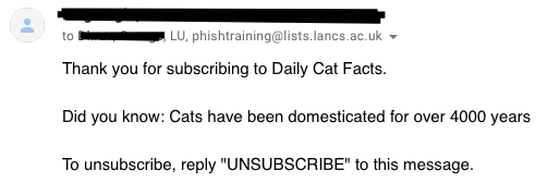 Reply all: anti-phishing email opens university wide conversations
