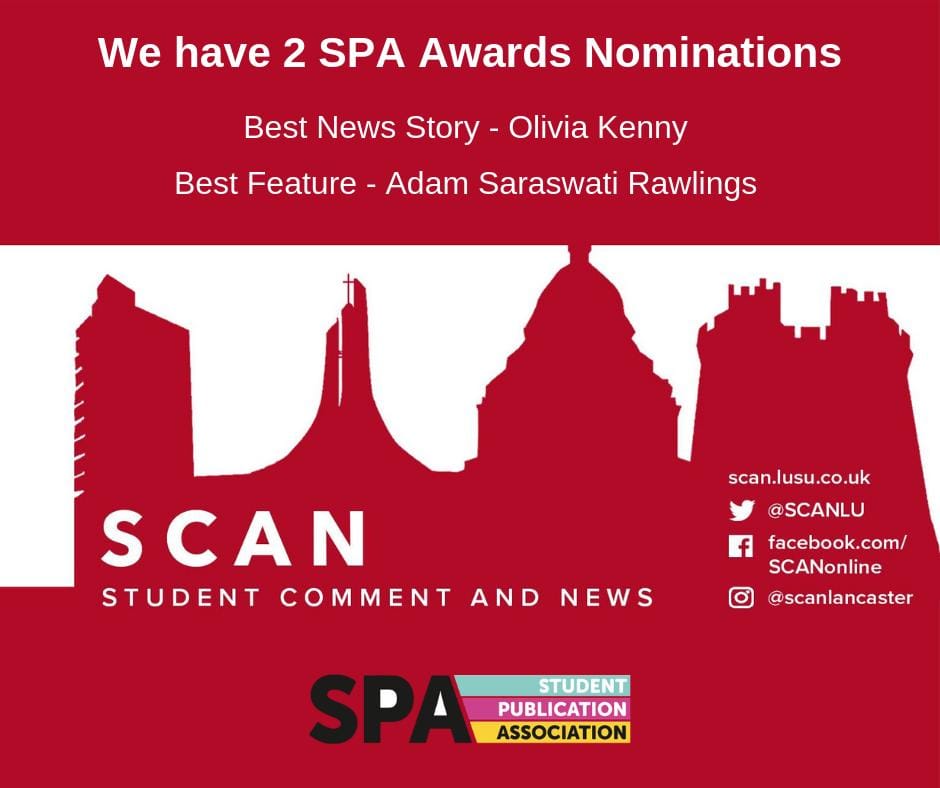 Two SCAN articles nominated for Student Publication Awards!