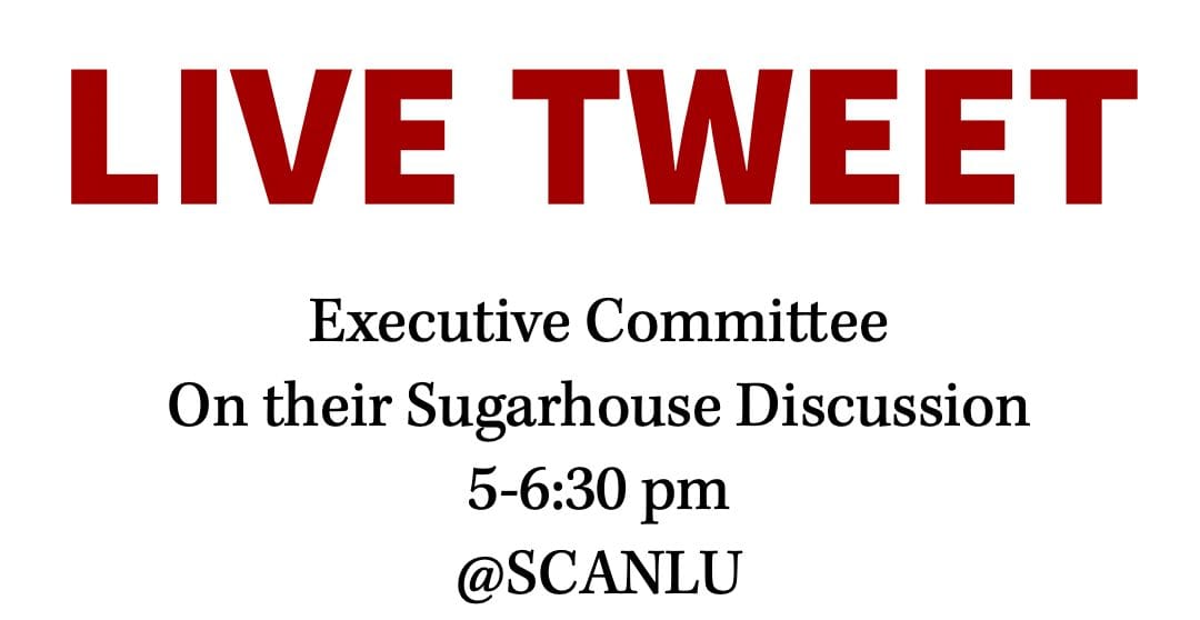 Live Feed: Executive Committee meets over Sugar