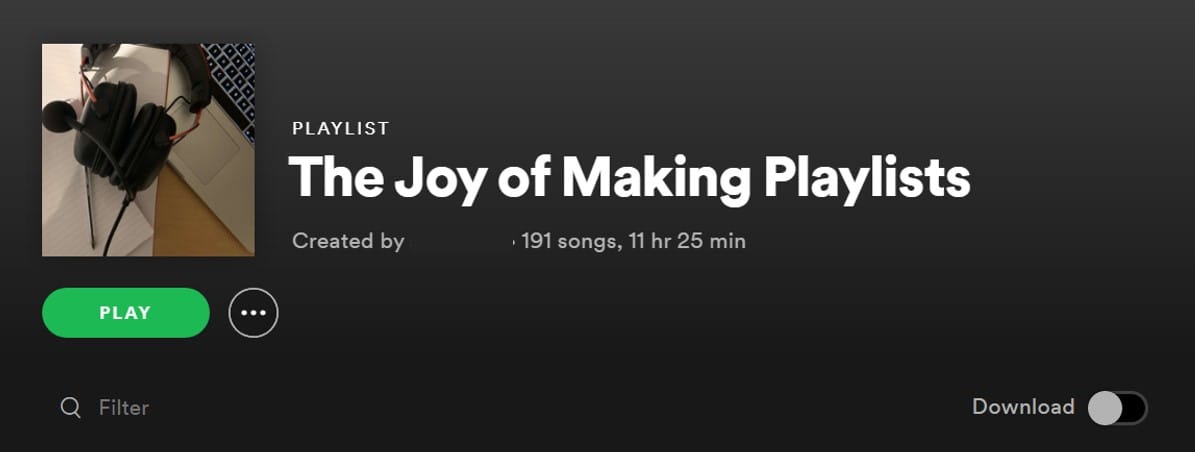 The Joy of Making Playlists