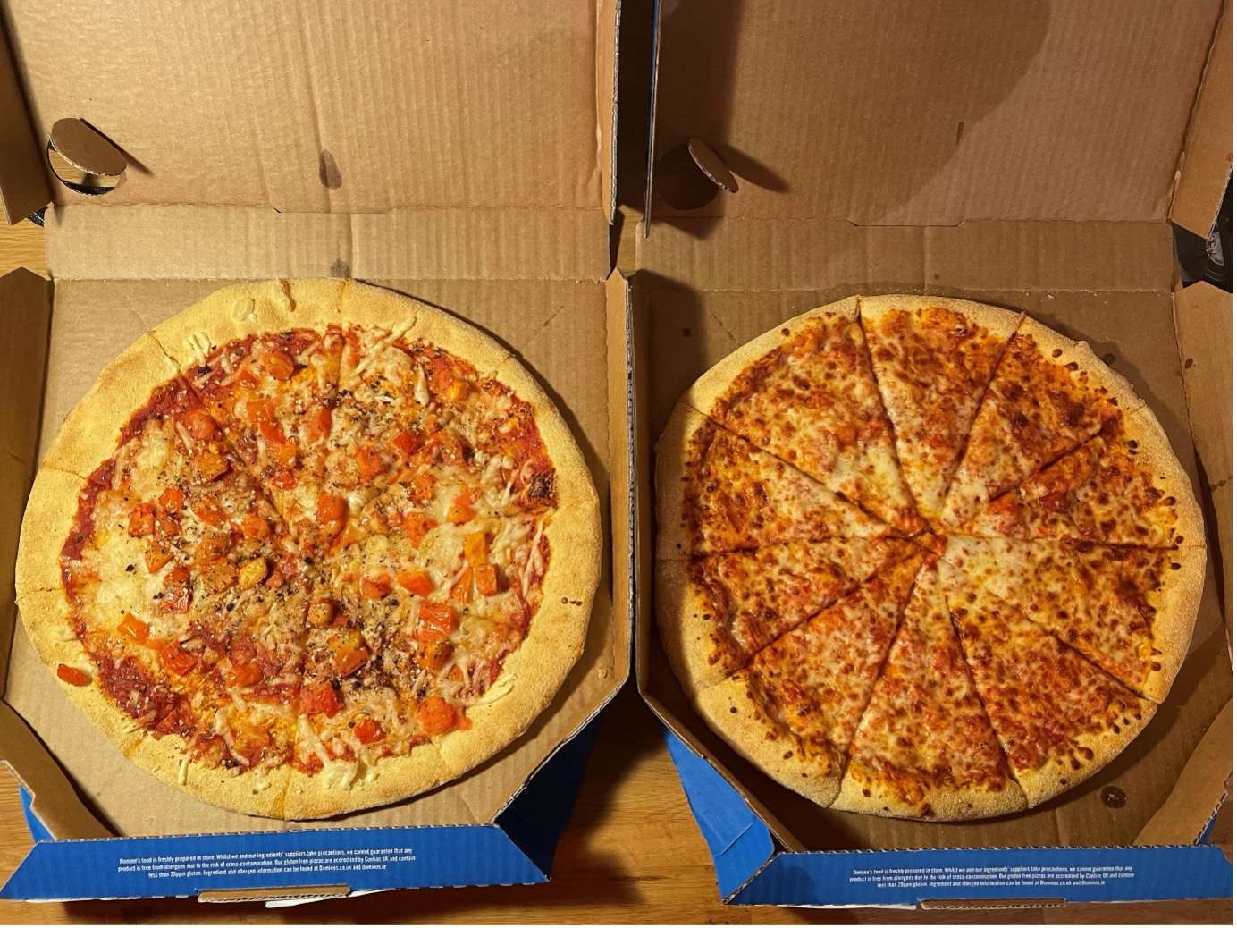 It's Time To Put Curiosity To Bed And Find Out Which One Reigns Supreme: Domino's Vegan Margherita OR Their Classic Cheese and Tomato?