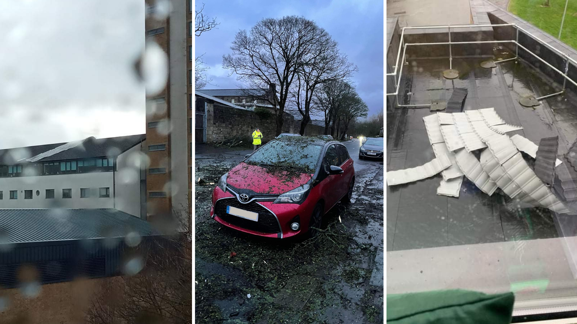 Storm Eunice Wreaks Havoc on Lancaster Uni Campus: Roofs Destroyed, Areas Closed, Ambulance Sighted