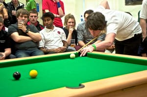 Men's Pool battle hard for victory