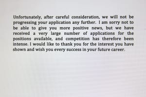 How to handle rejection