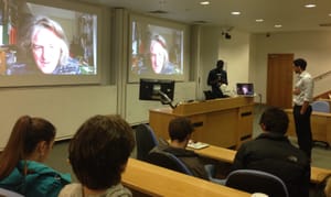 Students Skype James May