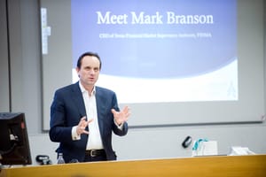 CEO of FINMA gives presentation