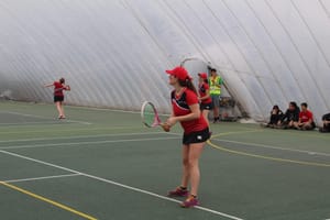 Lancaster's women overcome heat to win tennis