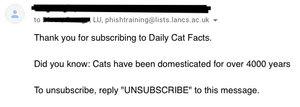 Reply all: anti-phishing email opens university wide conversations