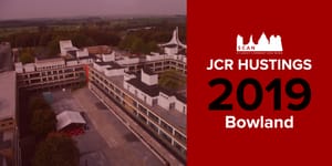 LIVE: Bowland JCR Hustings 2019