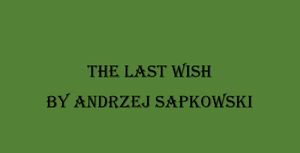 SCAN Book Club: The Last Wish by Andrzej Sapkowski