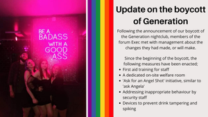 Lancaster LGBTQ+ Forum Announce Boycott of Generation Nightclub Has Been Suspended