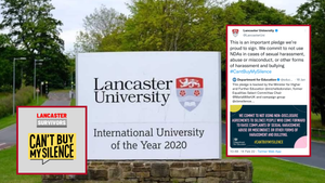Lancaster University Sign Pledge to Suspend the Use of NDAs in Cases of Sexual Harassment