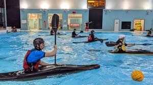 <strong>Disappointment for Lancaster in the Ladies Canoe Polo Match </strong>