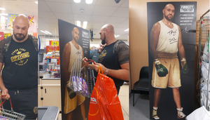 Signed Tyson Fury Cut-out to be Auctioned at Iceland Lancaster